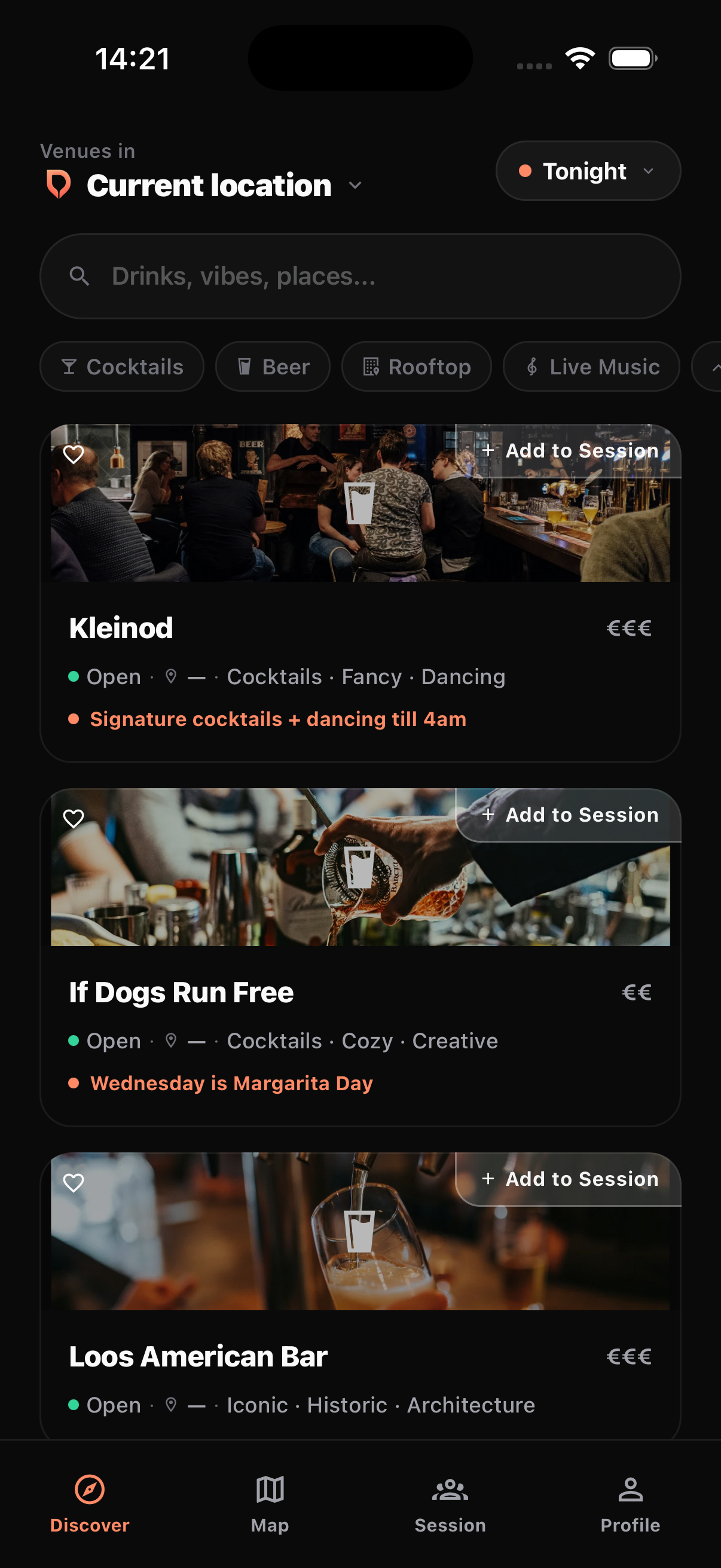 Discover-Screen